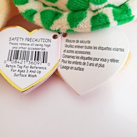 TY Beanie Boos 6" Pokey Sea Turtle Glitter Eyes Green Plush Stuffed Animal - Picture 6 of 12